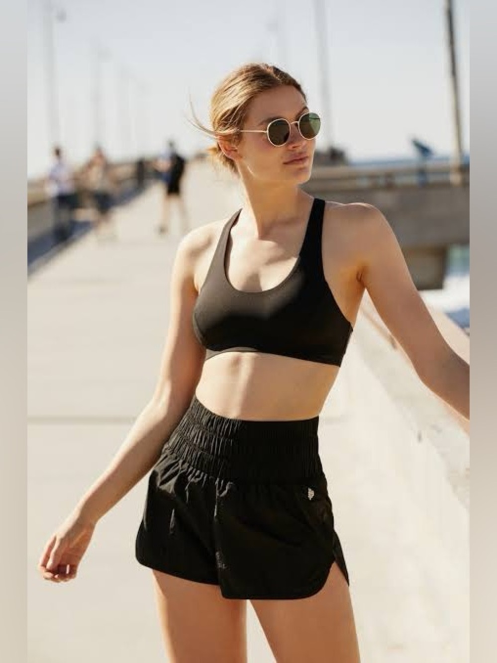 Free People Movement The Way Home Shorts Black Small